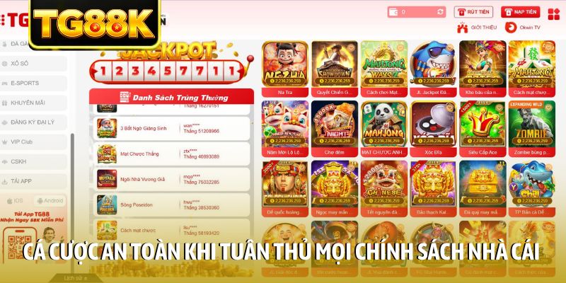 Cá cược an toàn khi tuân thủ mọi chính sách nhà cái Cá cược an toàn khi tuân thủ mọi chính sách nhà cái