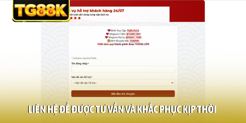 Liên hệ để được tư vấn và khắc phục kịp thời Liên hệ để được tư vấn và khắc phục kịp thời